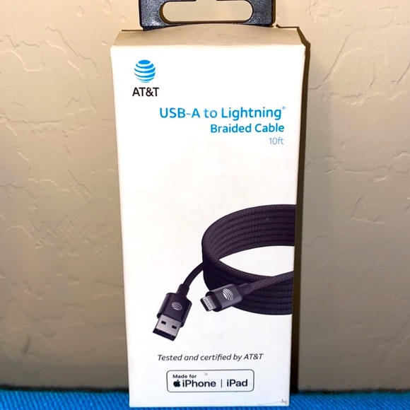EUC! iPhone USB-A to Lightning Braided Cable (10 feet) - Picture 1 of 10